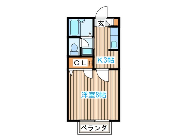 カワイ柏木Kの物件間取画像